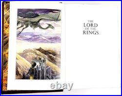 TOLKIEN THE LORD OF THE RINGS premium leather binding, foreedge painting