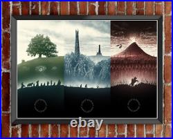 TThe Lord Of The Rings Trilogy Art Movie Poster J. R. R. Tolkien movie art poster