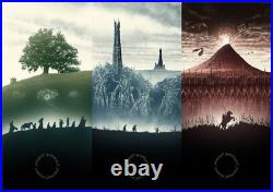 TThe Lord Of The Rings Trilogy Art Movie Poster J. R. R. Tolkien movie art poster