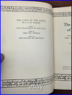 The Fellowship of the Ring Tolkien 1961 Likely 9th Impression - Hobbit