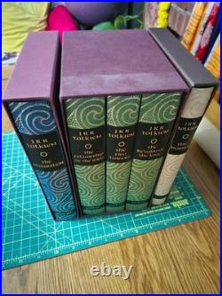 The Folio Society JRR Tolkien Set Lord of the Rings, Silmarillion, The Hobbit
