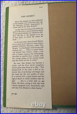 The Hobbit Book J. R. R. Tolkien 1966 29th Print HC/DJ Vintage Lord Of The Rings