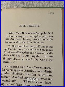 The Hobbit Book J. R. R. Tolkien 1966 29th Print HC/DJ Vintage Lord Of The Rings