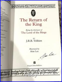 The Hobbit & The Lord of the Rings Illustrated and SIGNED by Alan Lee