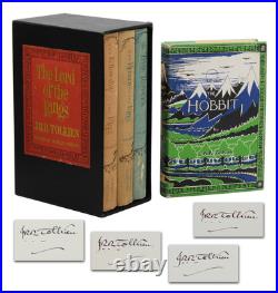 The Hobbit & The Lord of the Rings Trilogy SIGNED by J. R. R. TOLKIEN 4X JRR The Hobbit & The Lord of the Rings Trilogy SIGNED by J. R. R. TOLKIEN 4X JRR