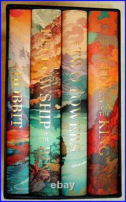 The LORD Of The RINGS Trilogy and The Hobbit by JRR Tolkien Custom Slipcase& DJs