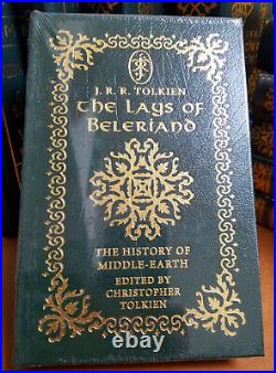 The Lays Of Beleriand by Tolkien Sealed Easton Press Lord Rings Leather Hardback