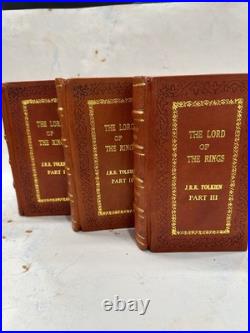 The Lord Of The Rings (3 Book Set) Premium Leather Bound