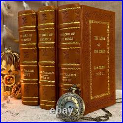 The Lord Of The Rings (3 Book Set) Premium Leather Bound
