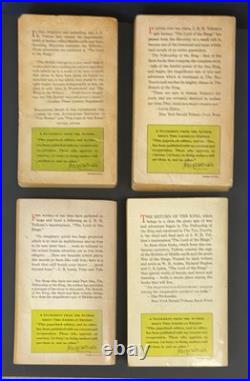 The Lord Of The Rings JRR Tolkien 1965 Ballantine Set 1968/9 prints +1967 Hobbit