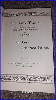 The Lord Of The Rings JRR Tolkien Houghton Mifflin 1965 Box Set 2nd Edition