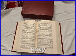 The Lord Of The Rings Red Leather 1994 Collector Edition JRR Tolkien WITH MAP