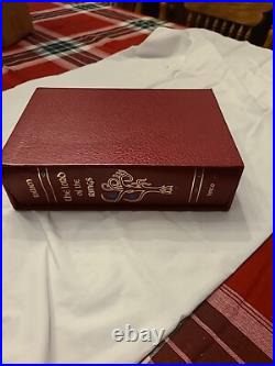 The Lord Of The Rings Red Leather 1994 Collector Edition JRR Tolkien WITH MAP