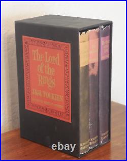 The Lord Of The Rings Second Edition Rev. Tolkien 3-Vol Boxed Set with DJs & Maps