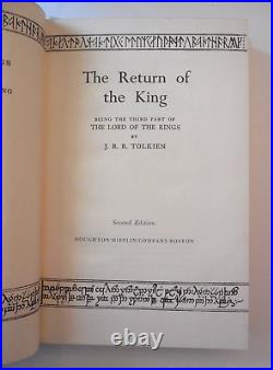 The Lord Of The Rings Second Edition Rev. Tolkien 3-Vol Boxed Set with DJs & Maps