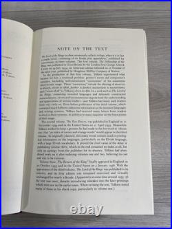 The Lord Of The Rings Tolkien Houghton Mifflin Collection Edition 1987