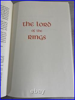 The Lord Of The Rings Tolkien Houghton Mifflin Collection Edition 1987