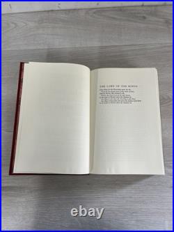 The Lord Of The Rings Tolkien Houghton Mifflin Collection Edition 1987