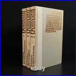 The Lord Of The Rings by JRR Tolkien Folio Society White 1977 3vol Set 1st Ed