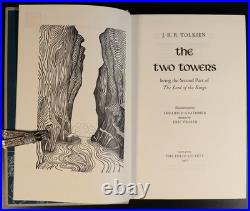 The Lord Of The Rings by JRR Tolkien Folio Society White 1977 3vol Set 1st Ed