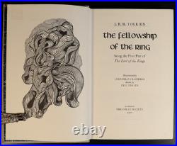 The Lord Of The Rings by JRR Tolkien Folio Society White 1977 3vol Set 1st Ed