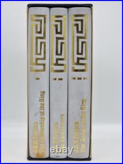 The Lord of The Rings 3 vol JRR Tolkien Folio Society White 1979 set