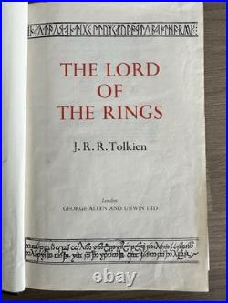 The Lord of The Rings Deluxe Edition 1974 Allen & Unwin 4th impression 1974 Box