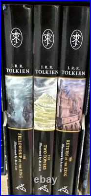 The Lord of The Rings JRR Tolkien Alan Lee Illustrated Hardback Box Set 2002