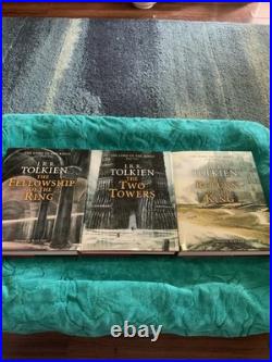 The Lord of The Rings JRR Tolkien Alan Lee Illustrated Hardback Box Set 2002