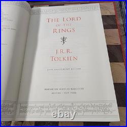 The Lord of The Rings Tolkien Trilogy 50th Anniversary Edition Hardcover withMaps