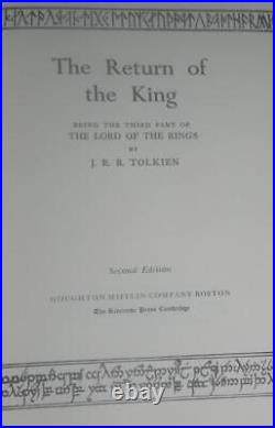 The Lord of the Rings 1965 J. R. R. Tolkien 3 Vol set w RARE DJs and Slipcase