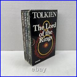 The Lord of the Rings 1977 5th Impression Unwin 3 Paperback Book Set Tolkien