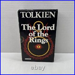 The Lord of the Rings 1977 5th Impression Unwin 3 Paperback Book Set Tolkien