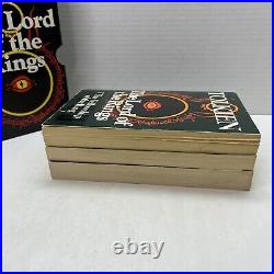 The Lord of the Rings 1977 5th Impression Unwin 3 Paperback Book Set Tolkien