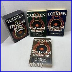 The Lord of the Rings 1977 5th Impression Unwin 3 Paperback Book Set Tolkien