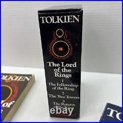 The Lord of the Rings 1977 5th Impression Unwin 3 Paperback Book Set Tolkien