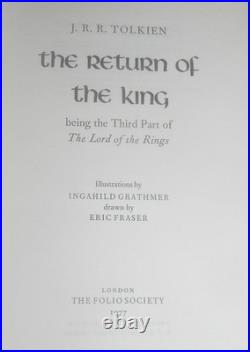 The Lord of the Rings 1977 J. R. R. Tolkien 3 Vol set w Slipcase Folio Society