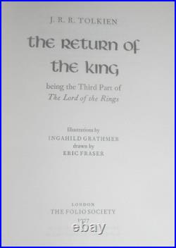 The Lord of the Rings 1977 J. R. R. Tolkien 3 Vol set w Slipcase Folio Society