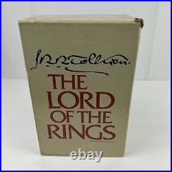 The Lord of the Rings 3 Volume Books Box Set by J. R. R. Tolkien Hard Back 1978