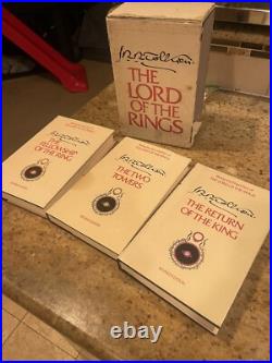 The Lord of the Rings 3 Volume Box Set by J. R. R. Tolkien Hard Cover 1978