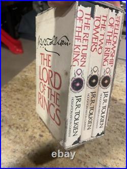 The Lord of the Rings 3 Volume Box Set by J. R. R. Tolkien Hard Cover 1978