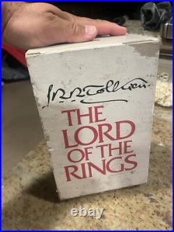 The Lord of the Rings 3 Volume Box Set by J. R. R. Tolkien Hard Cover 1978