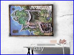 The Lord of the Rings 3D Map A Middle-earth Masterpiece by J. R. R. Tolkien Lord