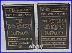 The Lord of the Rings 4 Book Set J. R. R. Tolkien Premium Leather New Book#3