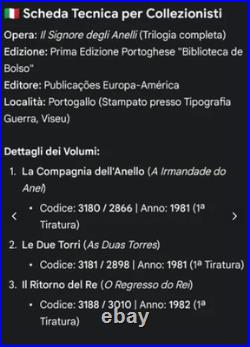 The Lord of the Rings? First Portuguese Ed. 1981 J. R. R. Tolkien The Lord of the Rings? First Portuguese Ed. 1981 J. R. R. Tolkien