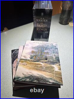 The Lord of the Rings Hardcover by J. R. R. Tolkien Open Box 3 Book Set Illustratd