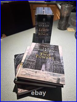 The Lord of the Rings Hardcover by J. R. R. Tolkien Open Box 3 Book Set Illustratd