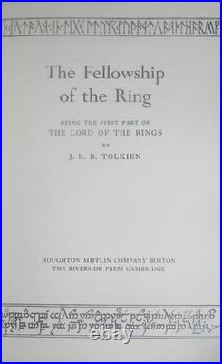 The Lord of the Rings J. R. R. Tolkien 14,11,11 Printings 1963
