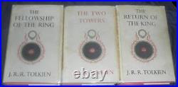 The Lord of the Rings J. R. R. Tolkien 1955/1956 5,2,1 Set with Dustjackets