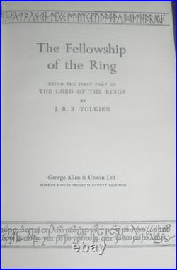 The Lord of the Rings J. R. R. Tolkien 1955/1956 5,2,1 Set with Dustjackets